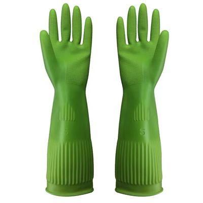 Industrial Work Extra Long Cleaning Gloves Chemical Resistant Easy To Clean Durable Protective Gloves For Heavy Duty Tasks