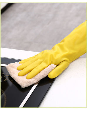 맞춤형 로고 라텍스 가구 장갑 유연한 플러크 라인링 가구 청소 도중 편안함과 보호를 제공합니다