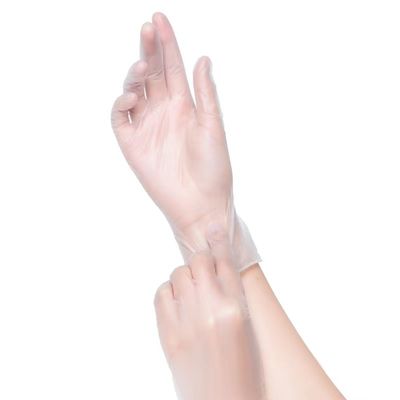 길이 240mm 일회용 비닐 장갑 텍스처 된 손잡이 산업적 은혜 의료 및 식품 산업 표준을 충족하도록 설계