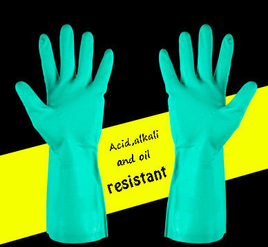Ambidextrous Green Nitrile Glove Chemotherapy Tested Textured Fingertips Durable Gloves for Medical Industrial