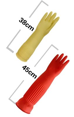 편안하고 유연한 라텍스 엑스트라 긴 청소 장갑 산업 청소 필요에 대한 궁극적 인 해결책