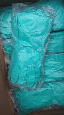 Nitrile Glove of Green Green Disposable Gloves for Medical Laboratory Food Handling and Industrial Chemical Applications