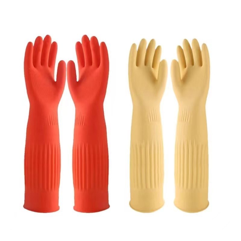 습한 환경에서의 산업 작업용 높은 유연성 플러크 라인 라텍스 장갑